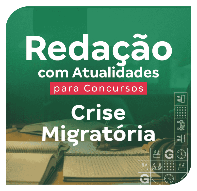Texto 'Redação com Atualidades: A Geração Z e o Trabalho' sobre fundo verde